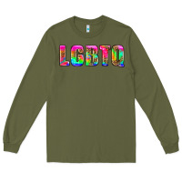 Army Green lgbtq Long Sleeve Tee - HRA Design Shop
