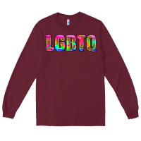 Burgundy lgbtq Long Sleeve Tee - HRA Design Shop