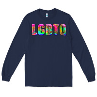 Navy lgbtq Long Sleeve Tee - HRA Design Shop