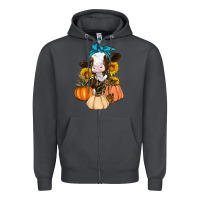 Smoke Cow Fall Pumpkin Zipper Hoodie - Artiststas