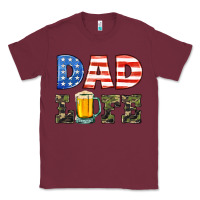 Burgundy dad life Classic Tee - HRA Design Shop