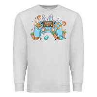Dove Grey boy happy easter Premium Sweatshirt - MaliasSmallBusiness
