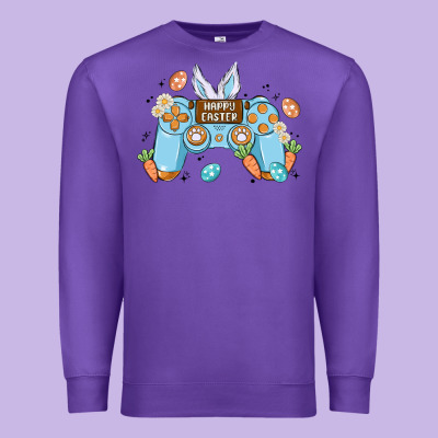 Boy Happy Easter Premium Sweatshirt Designed By Maliassmallbusiness