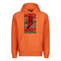 Carrot merry christmas lightning bolt Premium Hoodie - MaliasSmallBusiness