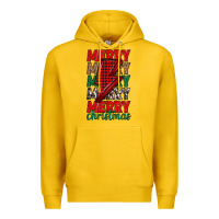 Lemon merry christmas lightning bolt Premium Hoodie - MaliasSmallBusiness