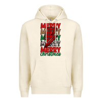 Tofu merry christmas lightning bolt Premium Hoodie - MaliasSmallBusiness