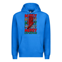 True Royal merry christmas lightning bolt Premium Hoodie - MaliasSmallBusiness