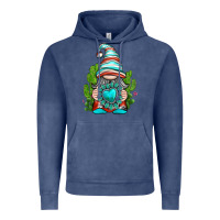 Vintage Denim western gnome with turquoise gemstone Vintage Hoodie - texasbilliewilder