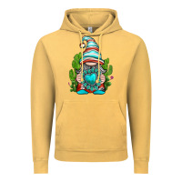 Vintage Mustard western gnome with turquoise gemstone Vintage Hoodie - texasbilliewilder