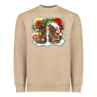 Mushroom army christmas Heavyweight Sweatshirt - Zillion Design Studio