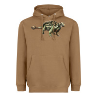 Toasted Coconut Ankylosaurus T-Rex Heavyweight Hoodie - LillyAllenDesigns