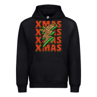 Black xmas lightning bolt Urban Hoodie - Jasminsmagicworld