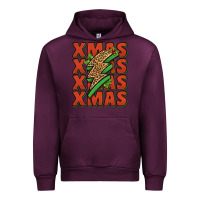 Mauve Wine xmas lightning bolt Urban Hoodie - Jasminsmagicworld