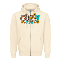 Sandshell Cozy Vibes Fall Sunflowers Zipper Hoodie - Artiststas