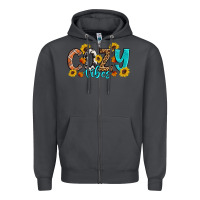 Smoke Cozy Vibes Fall Sunflowers Zipper Hoodie - Artiststas