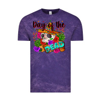 Cloud Purple mexican day of the dead Vintage Tee - Zillion Design Studio