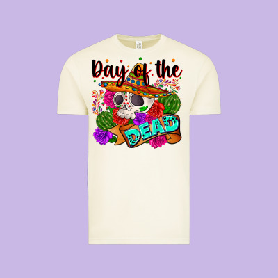 Mexican Day Of The Dead Vintage Tee Designed By Zillion Design Studio