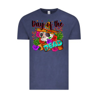 Vintage Denim mexican day of the dead Vintage Tee - Zillion Design Studio