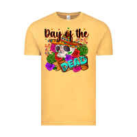 Vintage Mustard mexican day of the dead Vintage Tee - Zillion Design Studio