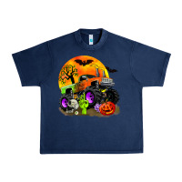 Navy halloween monster truck Urban Heavy Tee - Zillion Design Studio