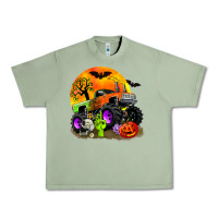 Oil Green halloween monster truck Urban Heavy Tee - Zillion Design Studio