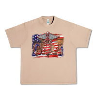Burro patriotic nurse certified medical assistant medilcal symbol background Urban Heavy Tee - BarkalooDesign