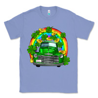Colony Blue st patricks shamrock gold rainbow truck Classic Tee - FaDigitalArtStudio