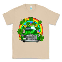 Mushroom st patricks shamrock gold rainbow truck Classic Tee - FaDigitalArtStudio