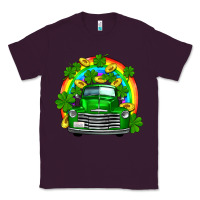 Plum st patricks shamrock gold rainbow truck Classic Tee - FaDigitalArtStudio