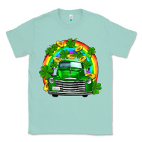 Seafoam st patricks shamrock gold rainbow truck Classic Tee - FaDigitalArtStudio