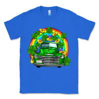 True Royal st patricks shamrock gold rainbow truck Classic Tee - FaDigitalArtStudio