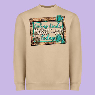 Feeling Kinda Idgafish Today Heavyweight Sweatshirt Designed By Texasbilliewilder