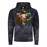 Cloud Black Longhorn Cow Christmas Vintage Hoodie - RanaPortraitStore