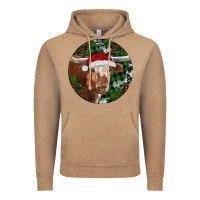 Vintage Coffee Longhorn Cow Christmas Vintage Hoodie - RanaPortraitStore
