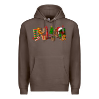 Coffee Personalized Christmas Themed Premium Hoodie - NancyCooperArtShop