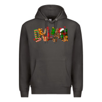 Smoke Personalized Christmas Themed Premium Hoodie - NancyCooperArtShop