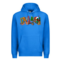 True Royal Personalized Christmas Themed Premium Hoodie - NancyCooperArtShop