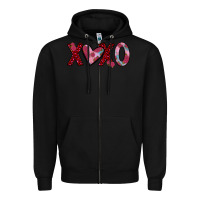 Black xoxo Zipper Hoodie - JahusDesignShop