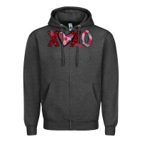Charcoal Heather xoxo Zipper Hoodie - JahusDesignShop
