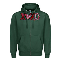 Sports Green xoxo Zipper Hoodie - JahusDesignShop