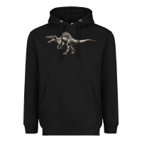 Black Spinosaurus Heavyweight Hoodie - LillyAllenDesigns