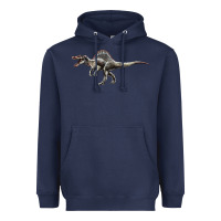 Navy Spinosaurus Heavyweight Hoodie - LillyAllenDesigns