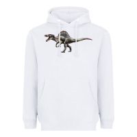White Spinosaurus Heavyweight Hoodie - LillyAllenDesigns