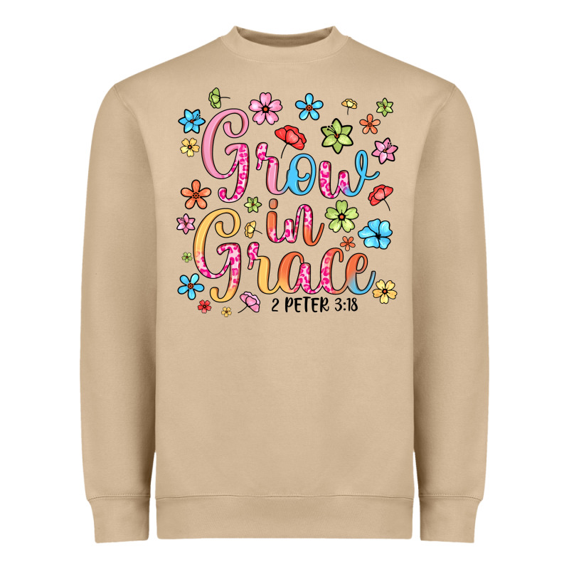 Grow In Grace Heavyweight Sweatshirt by texasbilliewilder | Teevron