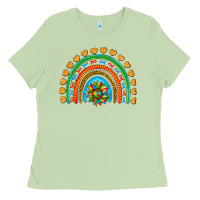 Matcha autism heart ribbon rainbow Ladies Tee - AdoDesignShop