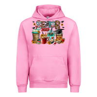 Fuchsia Pink senior 2023 coffee cups Urban Hoodie - Jasminsmagicworld