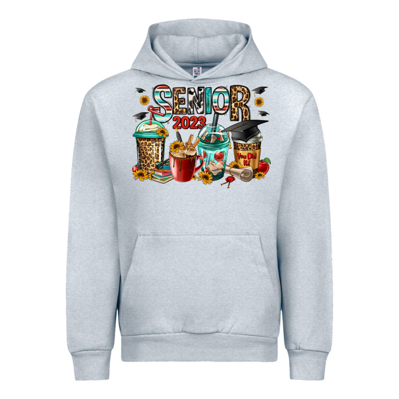Senior 2023 Coffee Cups Urban Hoodie by Jasminsmagicworld | Teevron
