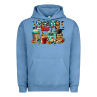 Pigment Pebble Blue senior 2023 coffee cups Urban Hoodie - Jasminsmagicworld
