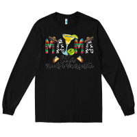 Black Mama Cita Needs a Margarita Long Sleeve Tee - CowhideDigitalArt