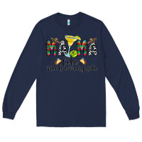 Navy Mama Cita Needs a Margarita Long Sleeve Tee - CowhideDigitalArt